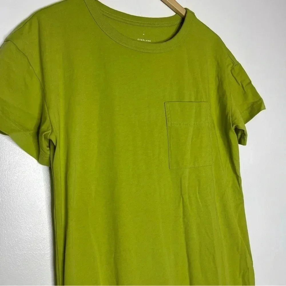 Everlane Olive Green Midi T-Shirt Dress - Picture 5 of 6